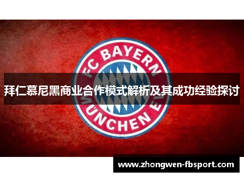 拜仁慕尼黑商业合作模式解析及其成功经验探讨 拜仁慕尼黑商业合作模式解析及其成功经验探讨